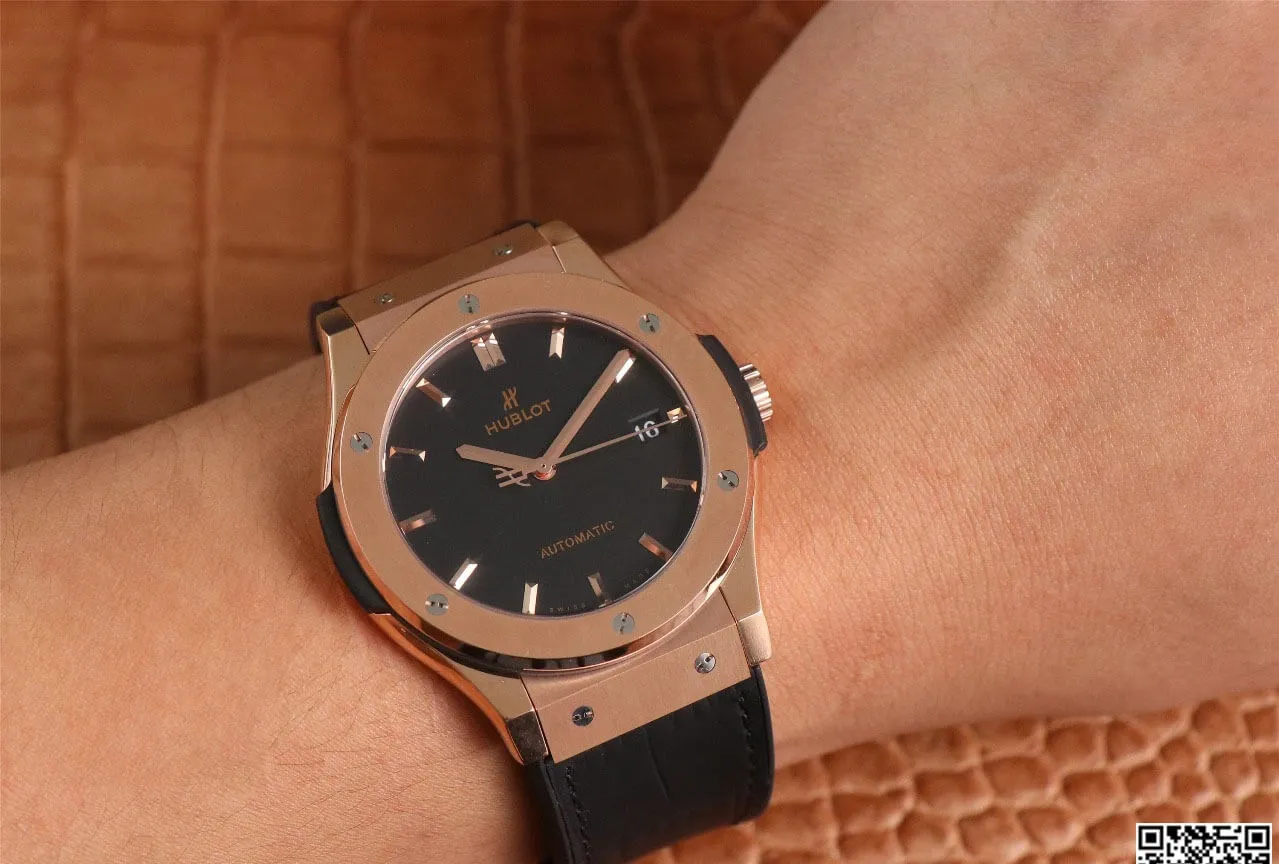 Hublot Classic Fusion 511.OX.1181.LR WWF Factory 1:1 Best Edition Replica Watch Black Dial
